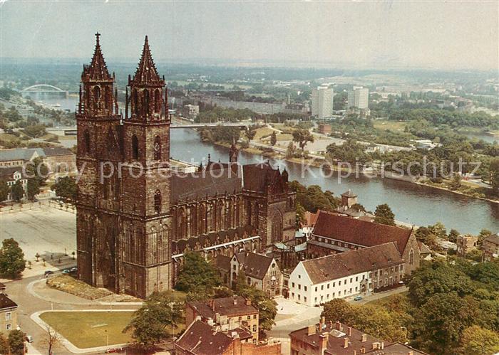 Magdeburg Dom Fliegeraufnahme