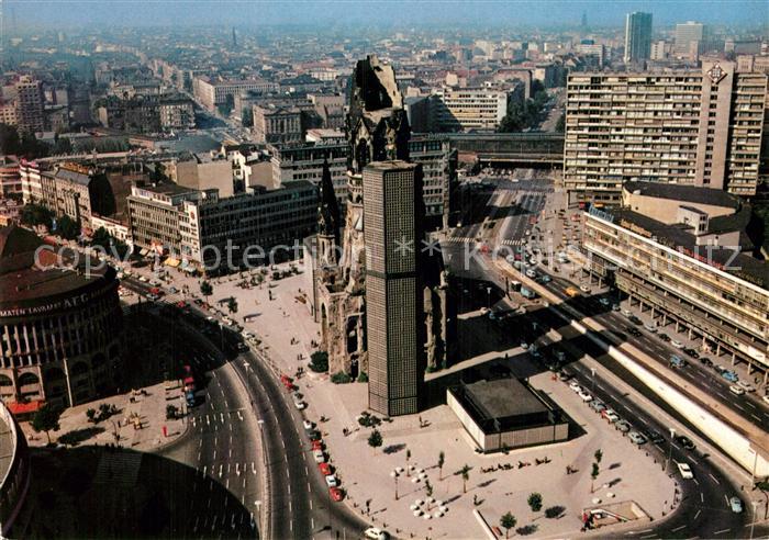 BERLIN  CITY Blick vom Europa Center mit Kaiser Wilhelm Gedaechtniskirche