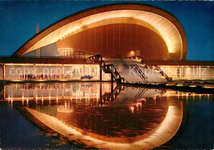 BERLIN  CITY Kongresshalle bei Nacht