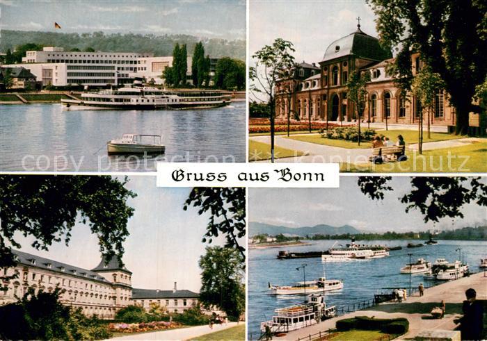 Bonn Rhein Bundeshaus Rheinpartie Schloss