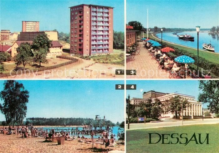 Dessau-Rosslau Am Roten Stern Strandbad Adria HOG Kornhaus Elbe Landestheater