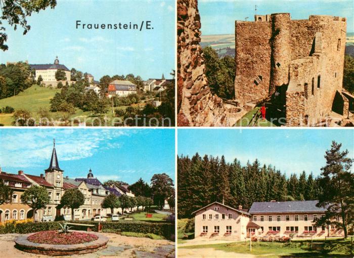 Frauenstein Brand-Erbisdorf Schlossblick Burgruine Rathaus PdF Ferienheim Kummer