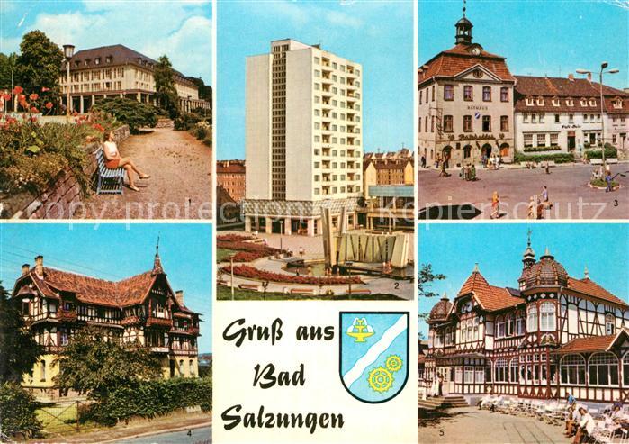 Bad Salzungen Kurhaus Hochhaus Leninplatz Markt Kindersanatorium Charlottenhall