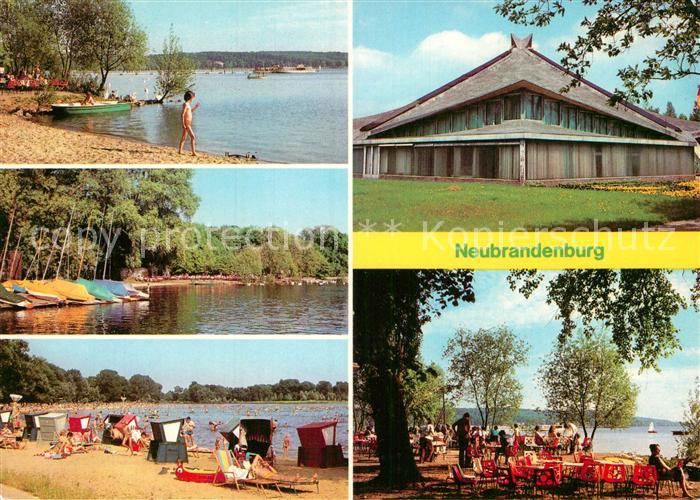 Neubrandenburg Tollensesee Bootshafen Freibad Stadthalle HOG Badehaus