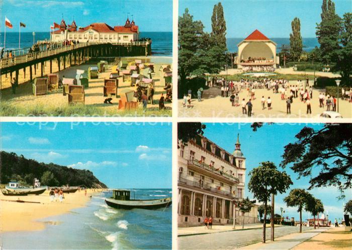 Insel Usedom Ahlbeck Seebruecke Heringsdorf Konzertplatz Bansin Steilkueste Zinn