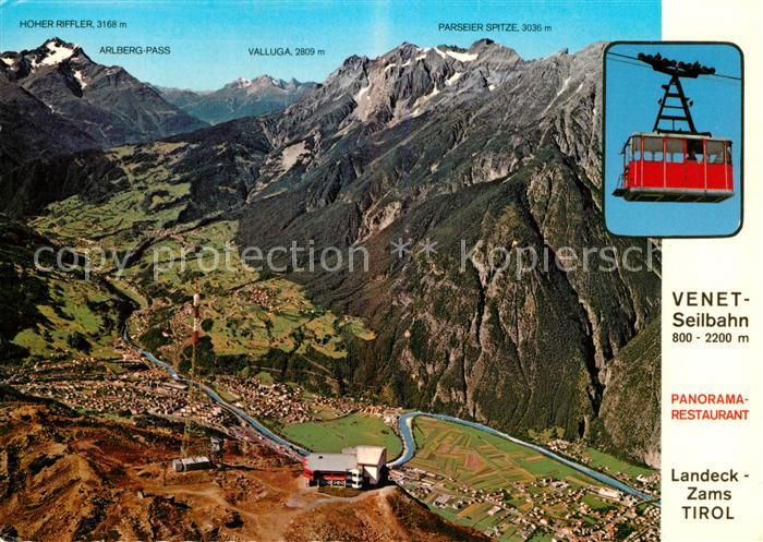 Landeck Tirol Panorama-Restaurant Venetseilbahn