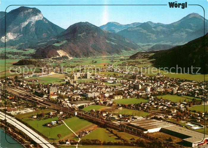 Woergl Tirol Kitzbueheler Alpen Fliegeraufnahme