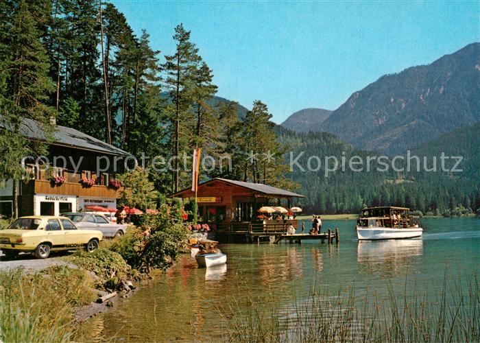 Weissensee Kaernten Seeterrassen-Cafe Ronacherfels