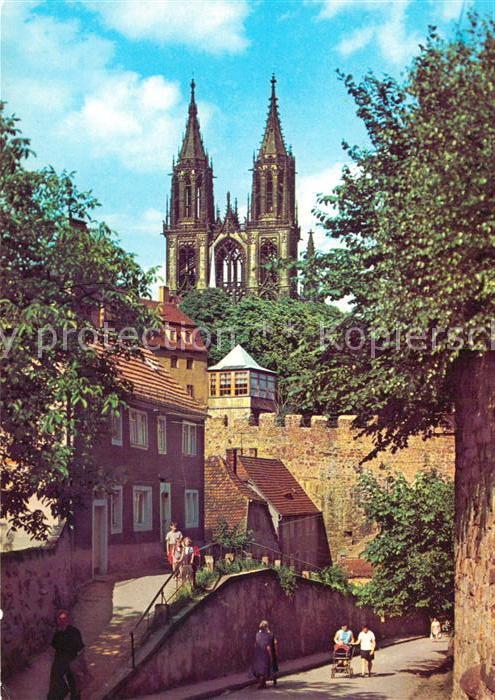 Meissen Elbe Sachsen Hohlweg