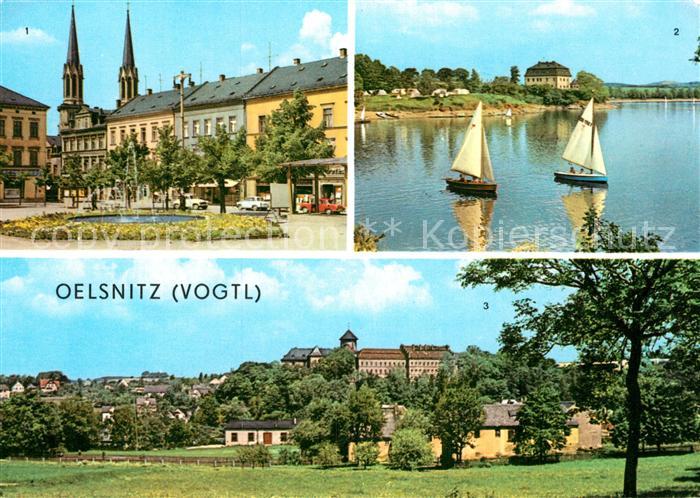 Oelsnitz Vogtland Ernst-Thaelmann-Platz Talsperre Pirk Schloss