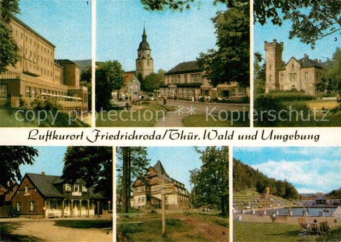 Friedrichroda FDGB-Heim Walter Ulbricht Kurpark Heuberghaus Spiessberghaus