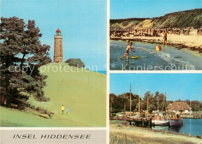 Insel Hiddensee Leuchtturm Strand Hafen Kloster