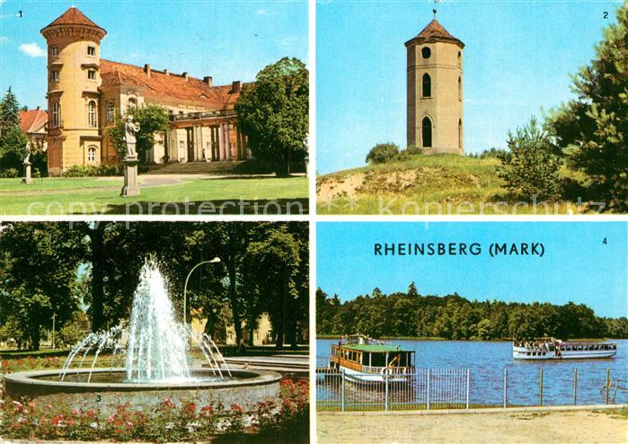 Rheinsberg Schloss Sanatorium Helmut Lehmann Leuchtturm Springbrunnen