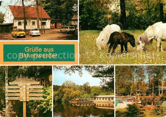 Birkenwerder Gaststaette Briesekrug Ponyzucht Gaststaette Boddensee Bootshafen