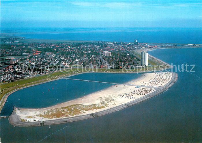 Buesum Nordseebad Sandstrand Perlebucht Fliegeraufnahme
