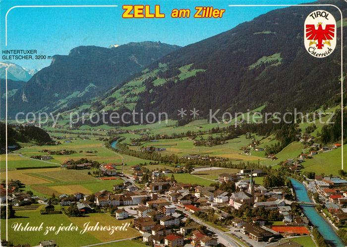 Zell Ziller Tirol Fliegeraufnahme
