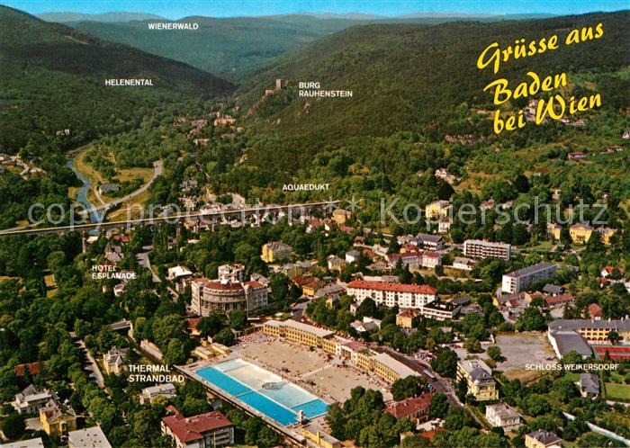 Baden Wien Fliegeraufnahme