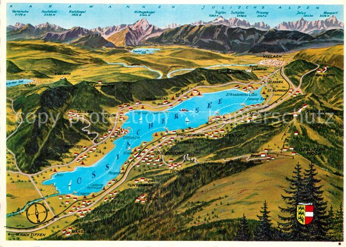 Ossiachersee Panoramakarte
