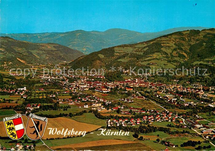 Wolfsberg Kaernten Lavanttal Fliegeraufnahme