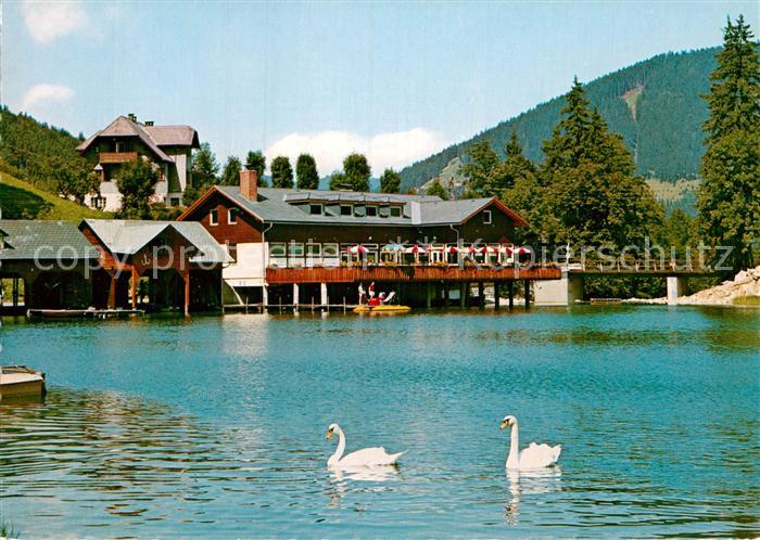 Lunz See Niederoesterreich Grubmayrs Seeterrasse Lunzersee