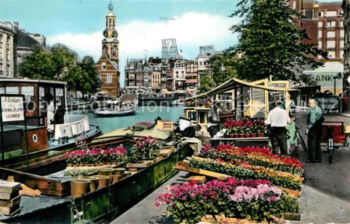 Amsterdam Niederlande Blumenmarkt Singel