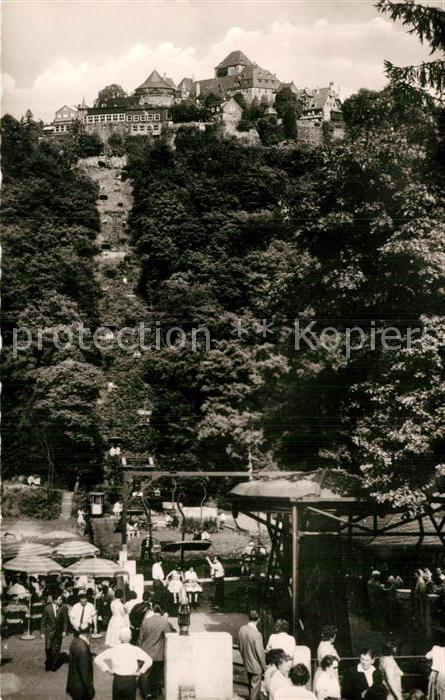 Burg Wupper Auffahrt der Seilbahn zum Schloss