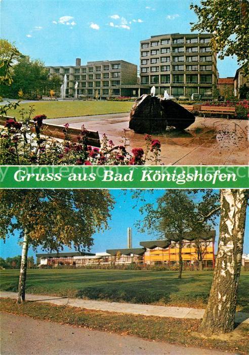 Bad Koenigshofen Kurhotel und Promenade mit Kurzentrum