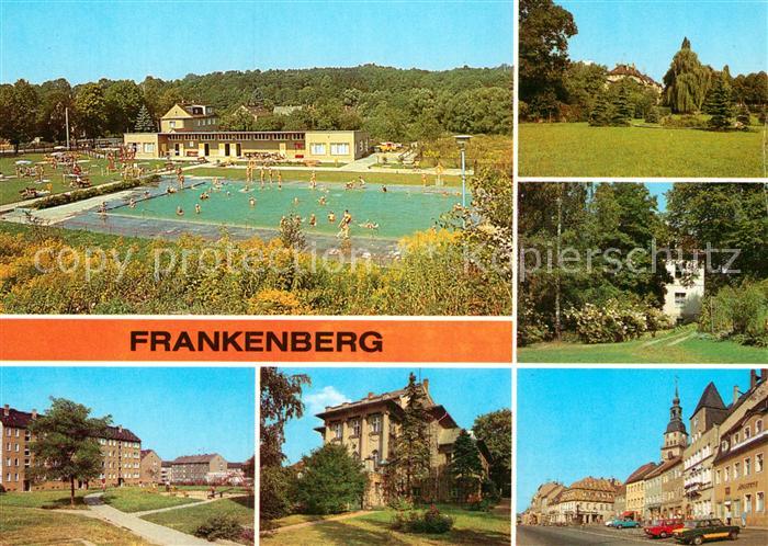 Frankenberg Sachsen Freibad Luetzelhoehe Feierabendheim Volkspark Kurheim Luetze