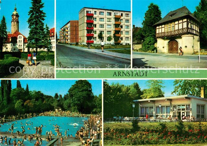 Arnstadt Ilm Neideckturm Rudolstaedter Strasse Fischtor Bad HO Cafe DSF