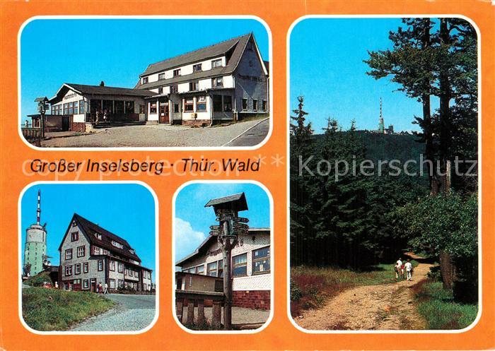 Grosser Inselsberg Berggasthof Stoehr Jugendherberge Theo Neubauer Wegweiser Bli