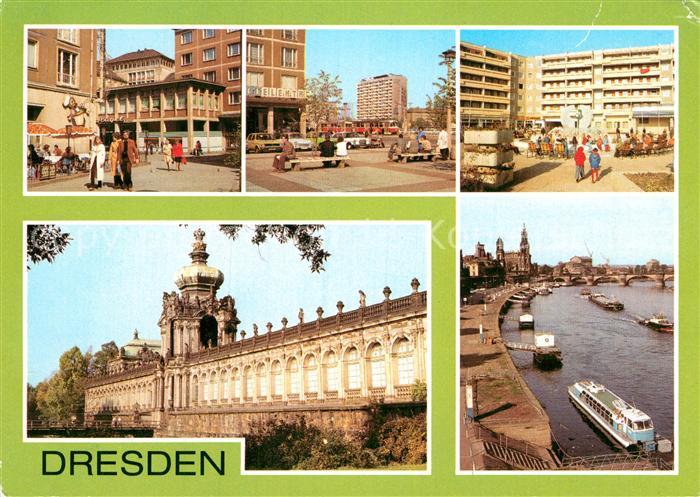 DRESDEN Elbe Gewandhausstr Pirnaischer Platz Neustaedter Markt Zwinger Kronentor