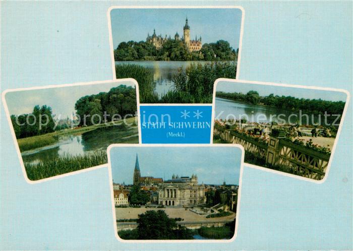 Schwerin Mecklenburg Schloss Teilansichten