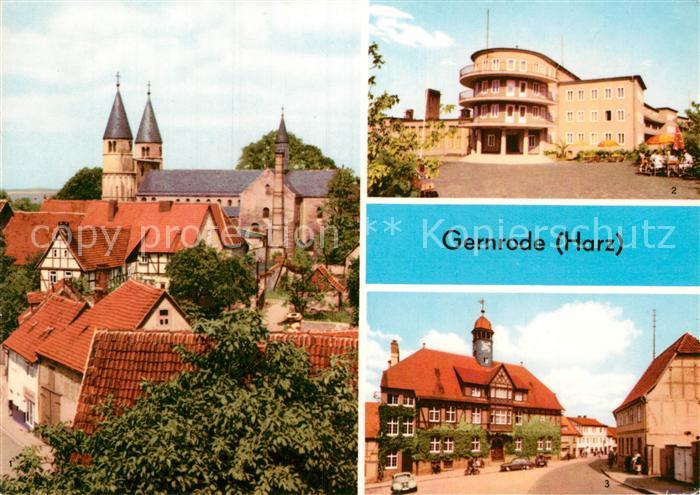 Gernrode Harz Am Spittelplatz FDGB Erholungsheim Fritz Heckert Rathaus