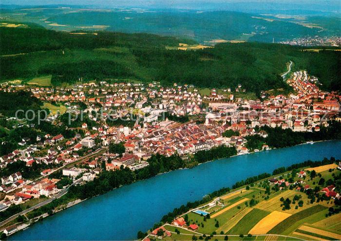 Waldshut-Tiengen Fliegeraufnahme am Hochrhein