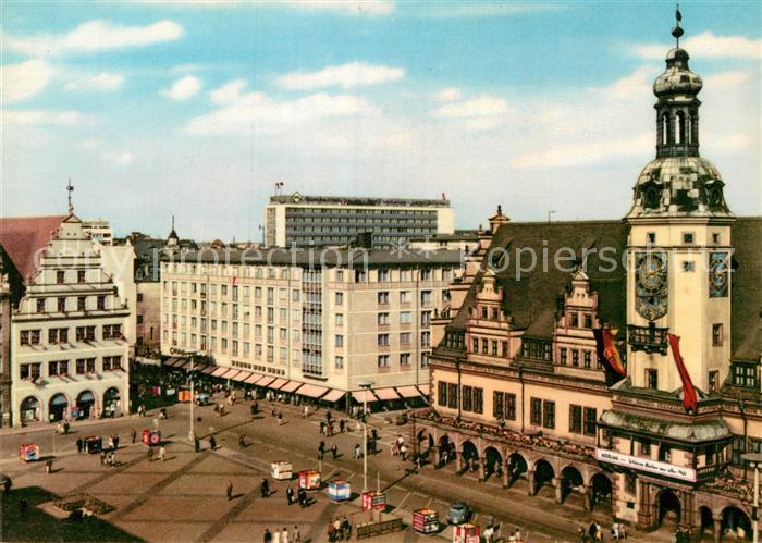 LEIPZIG Sachsen Blick auf den Markt