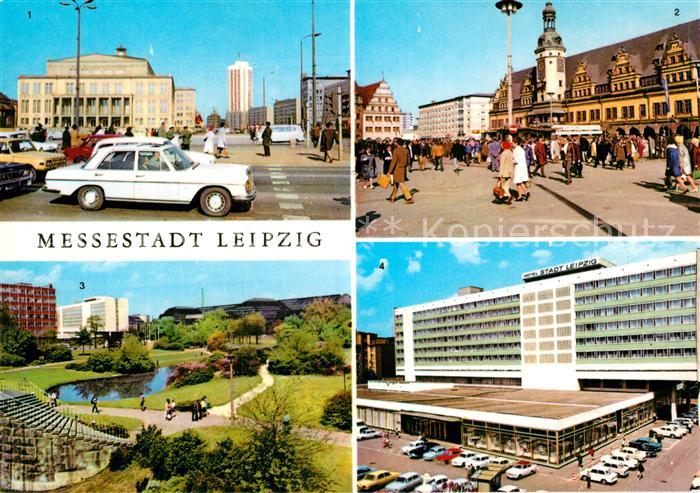 LEIPZIG Sachsen Opernhaus Karl Marx Platz Altes Rathaus und Alte Waage am Markt