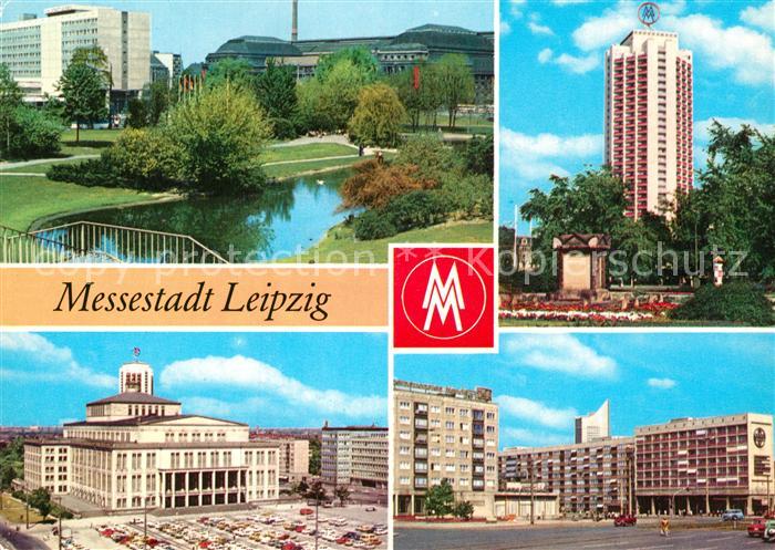 LEIPZIG Sachsen Interhotel Stadt Leipzig Hauptbahnhof Wohnhochhaus Wintergartens