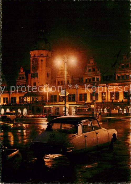 LEIPZIG Sachsen Markt bei Nacht