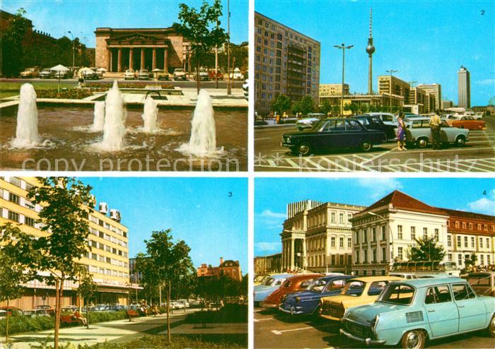 BERLIN  CITY Mahnmal Unter den Linden Karl Marx Allee Interhotel Unter den Linde