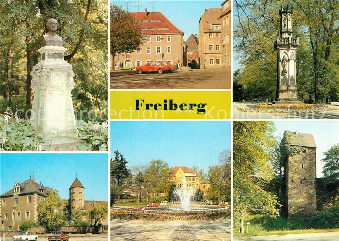 Freiberg Sachsen Abraham Gottlob Werner Denkmal Otto Nuschke Platz Schwedendenkm