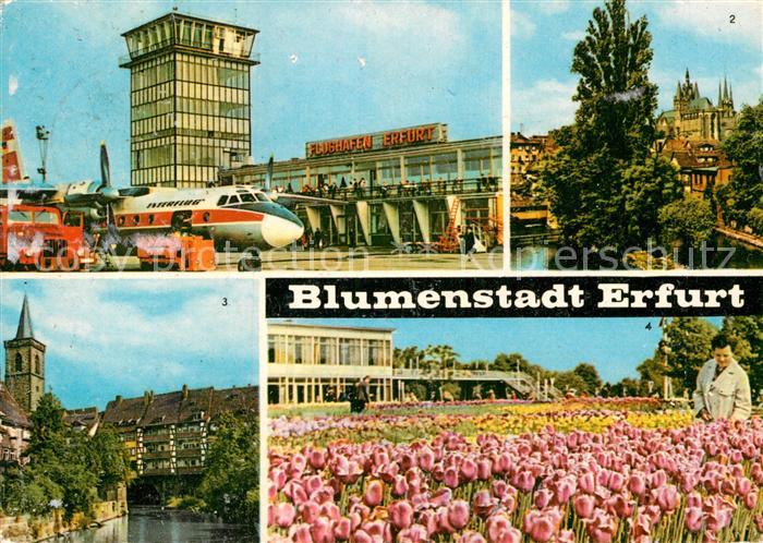 Erfurt Flughafen Dom Kraemerbruecke IGA Tulpenschau