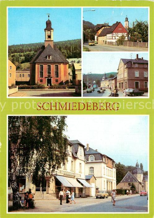 Schmiedeberg  Dippoldiswalde Dreifaltigkeitskirche und Altenberger Strasse