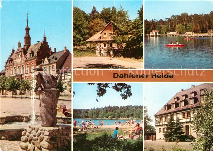 Dahlener Heide Rathaus Konsumgaststaette Hospitalhuette Waldbad Schmannewitz Dam