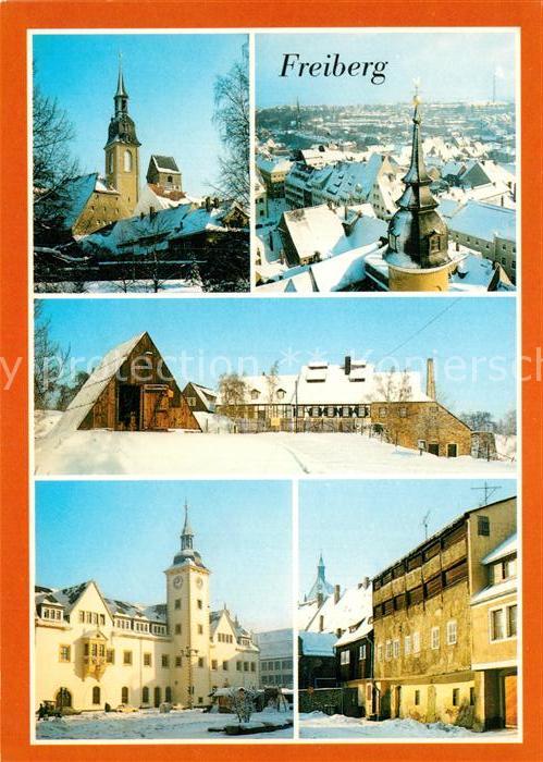 Freiberg Sachsen Petrikirche Blick vom Petriturm Grube Alte Elisabeth und Kaue R