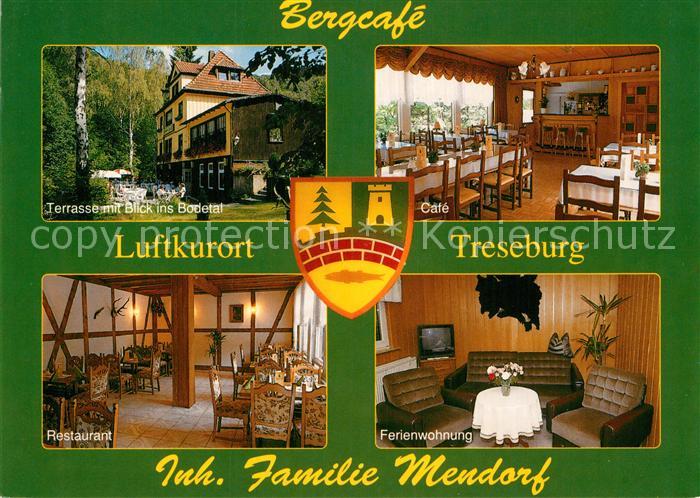Treseburg Harz Bergcafe Terrasse Cafe Restaurant Ferienwohnung