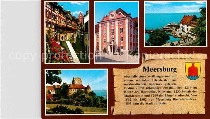 Meersburg Bodensee An der Steige Neues Schloss Hafen Altes Schloss