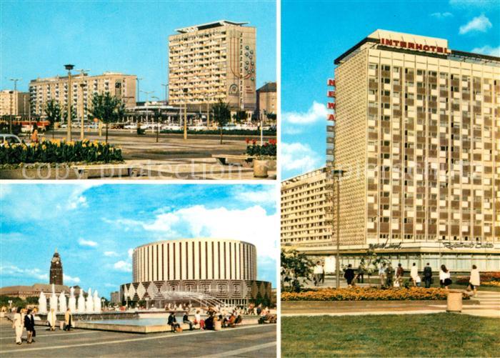 DRESDEN Elbe Pirnaischer Platz Praegerstrasse Kino Interhotel Newa