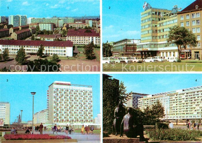 DRESDEN Elbe Blick vom Hochhaus Parkstrasse Am Postplatz Interhotel Newa Leningr
