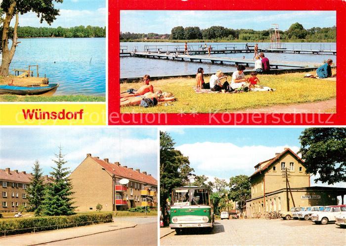 Wuensdorf Wuensdorfer See Badestrand AWG Bahnhof