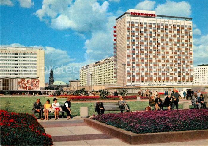 DRESDEN Elbe Prager Strasse Interhotel